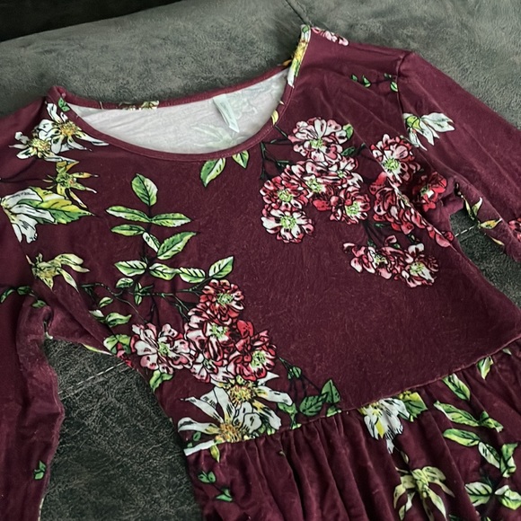 Long Sleeve Casual T Shirt Flowy Swing Dress with Pockets - Picture 5 of 11